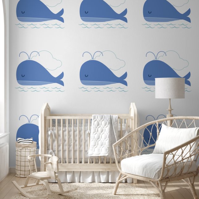 Papier peint de baleine détendu (Enfants)