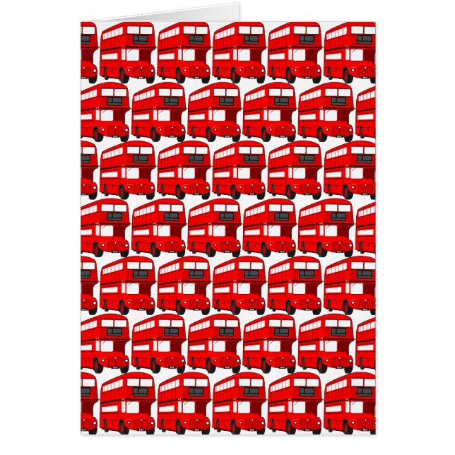 Papier peint de bus Red London Double Decker (Devant)