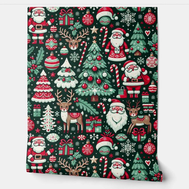 papier peint de noël (Déroulement)