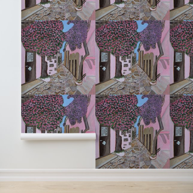 Papier peint de Santorin, Grèce (Application)