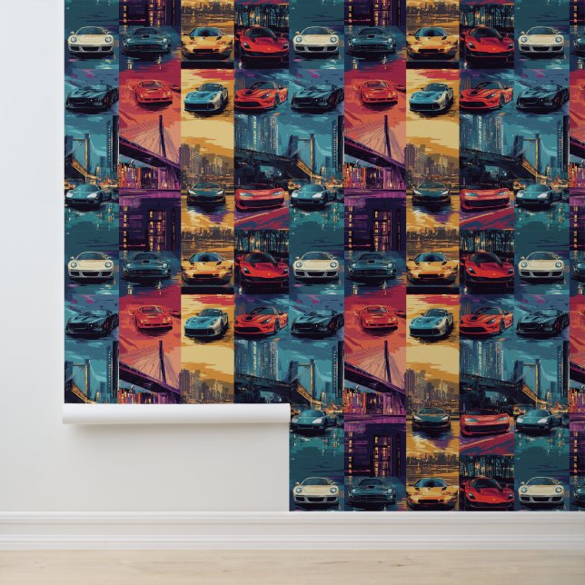 Papier peint de voiture sport vibrant pour les ama (Application)
