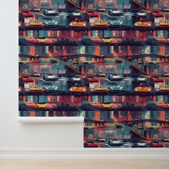 Papier peint de voiture sport vibrant pour les ama (Application)
