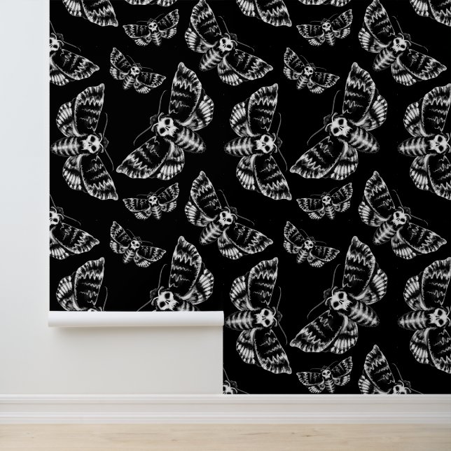 Papier Peint Décès Head Hawkmoth Gothique (Application)