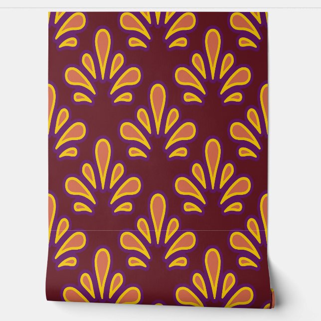 Papier Peint Deco Ploomf Jaune (Déroulement)