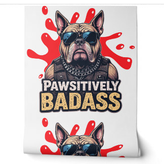 Papier Peint Décor de chambre Amoureux des chiens Cool de Badas