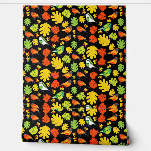 Papier Peint Décor de maison d'oiseaux de jardin Imprimer