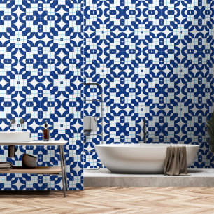 Papier Peint Décor oriental bleu