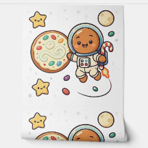 Décor spatial mignon de Noël astronaute en pain d'