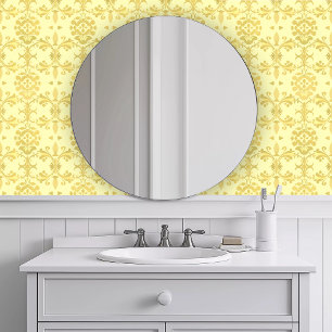 Papier Peint Décoratif Jaune Monochrome
