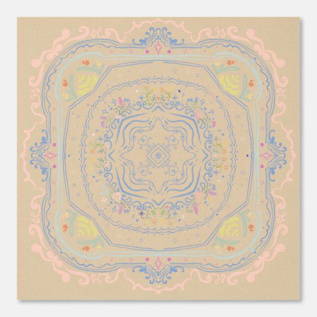 Papier Peint Décoration de jardin de fées rustique modèle de ca (Recto)