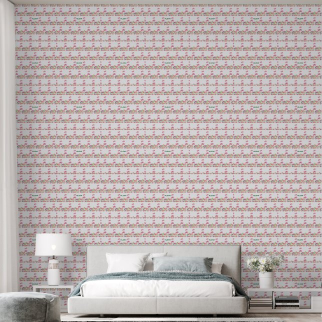 Papier Peint Delicate Pastel Pattern Peel and Stick Wallpaper (Chambre à coucher)