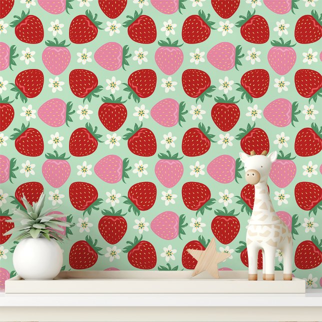 Papier Peint Délice du jardin de fraises (Créateur téléchargé)