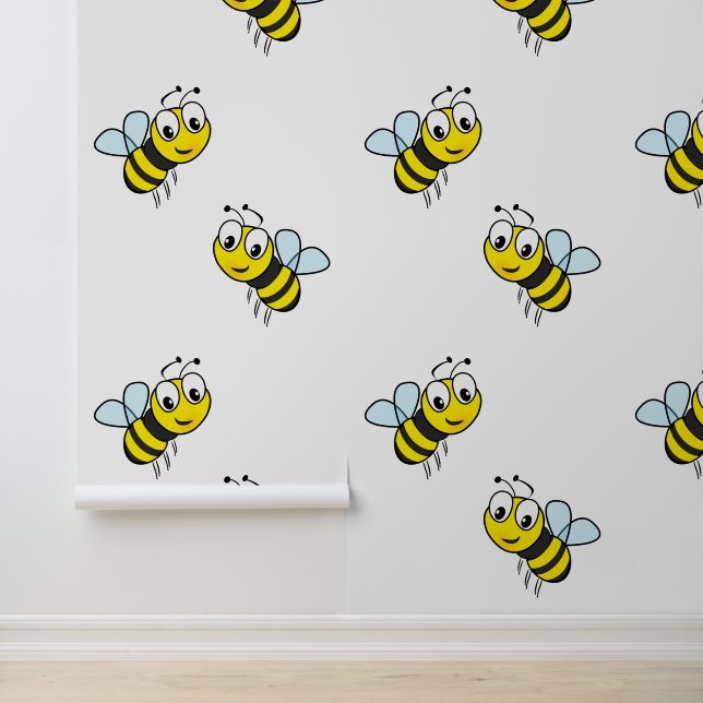 Papier Peint Design des abeilles miel (Application)