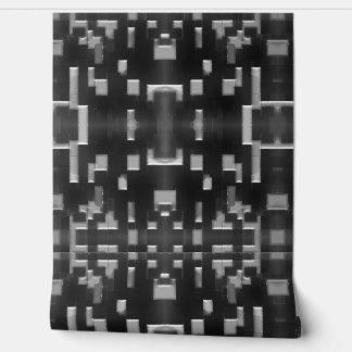 Papier Peint Design géométrique Abstrait moderne noir et blanc