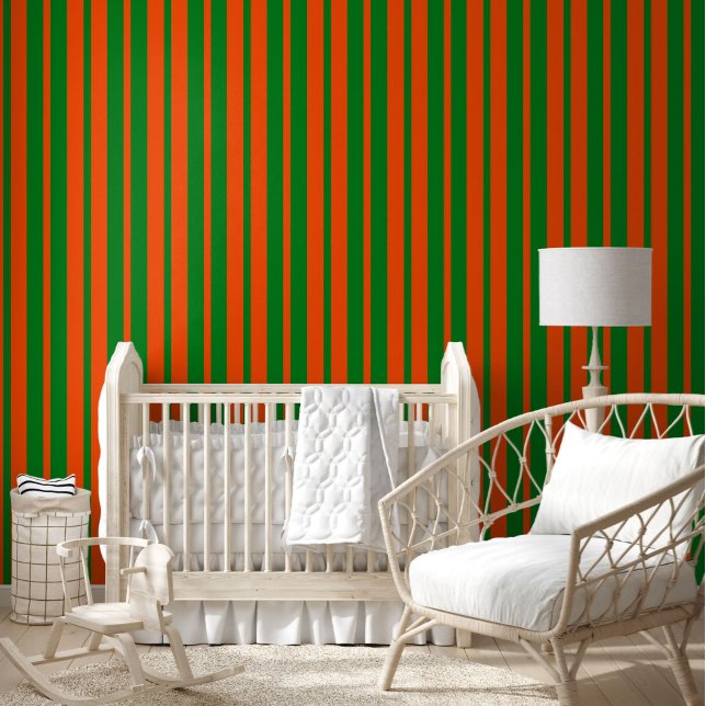 Papier Peint Design Motif Orange Green (Créateur téléchargé)
