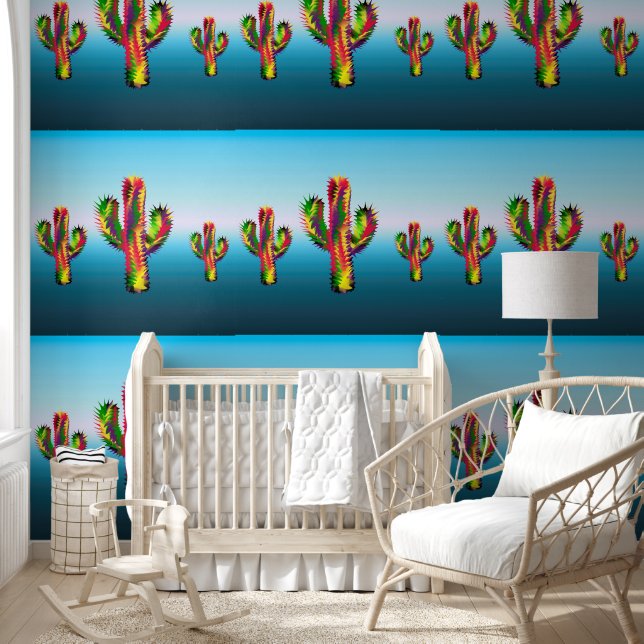 Papier Peint Dessin de Cactus (Enfants)
