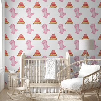 Papier Peint Dinosaure Princesse Rose