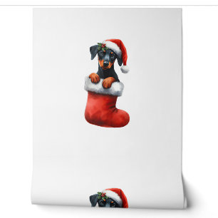 Papier Peint Doberman Pinscher Dans Le Choc Noël Noël Noël Noël