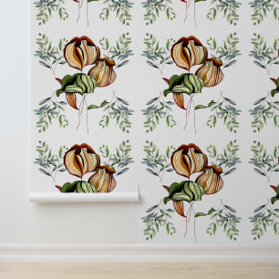 Papier Peint Domaine de Foliage Boho Chic Rustic Vintage