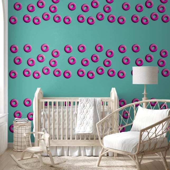 Papier Peint DONUTS motif continu 2 (Enfants)