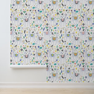 Papier Peint Doodle Alpaca