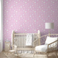 Doodles Blancs Sur Rose