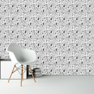 Papier Peint Doodles de coeur doux