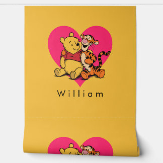 Papier Peint Doux Winnie l'ourson et Tigger
