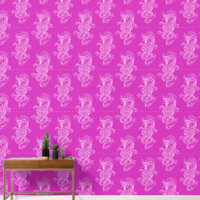 Dragon chinois style rose chaud