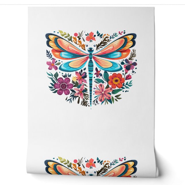 Papier Peint dragon-mouche (Déroulement)