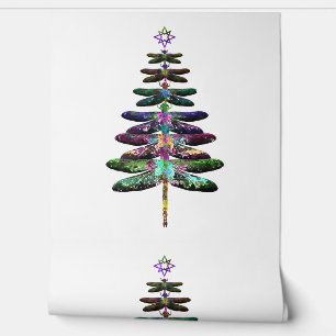 Papier Peint Dragonfly Christmas Tree Chemise Insect Lover Xmas