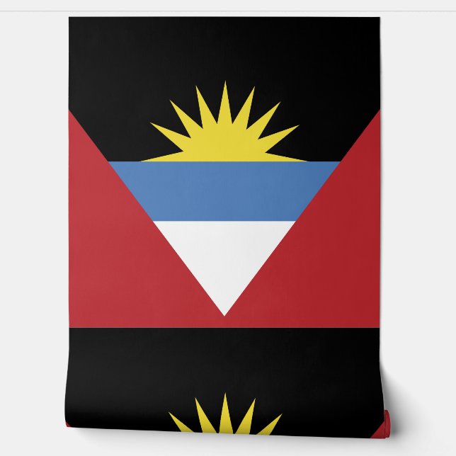 Papier Peint Drapeau d'Antigua-et-Barbuda (Déroulement)