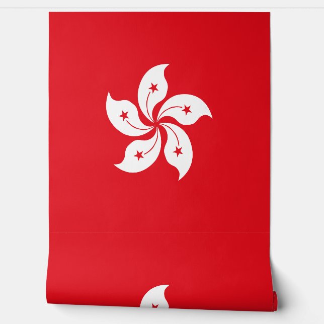 Papier Peint Drapeau de Hong Kong (Déroulement)