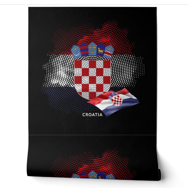 Papier Peint Drapeau de la Croatie (Déroulement)