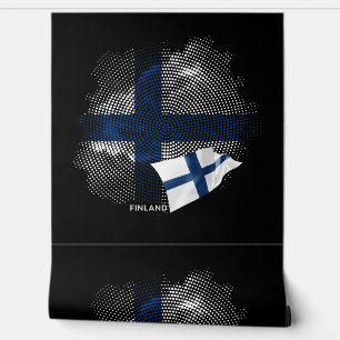 Papier Peint Drapeau de la Finlande