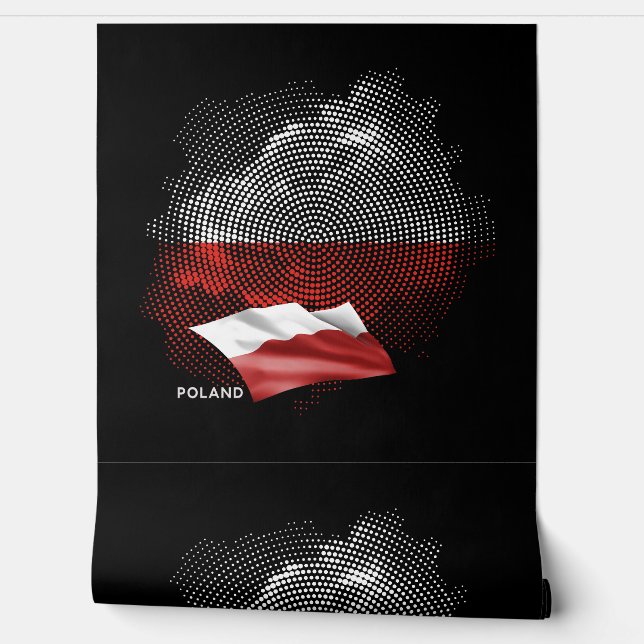 Papier Peint Drapeau de la Pologne (Déroulement)