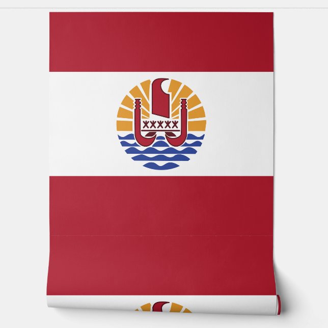 Papier Peint Drapeau de la Polynésie française (Déroulement)