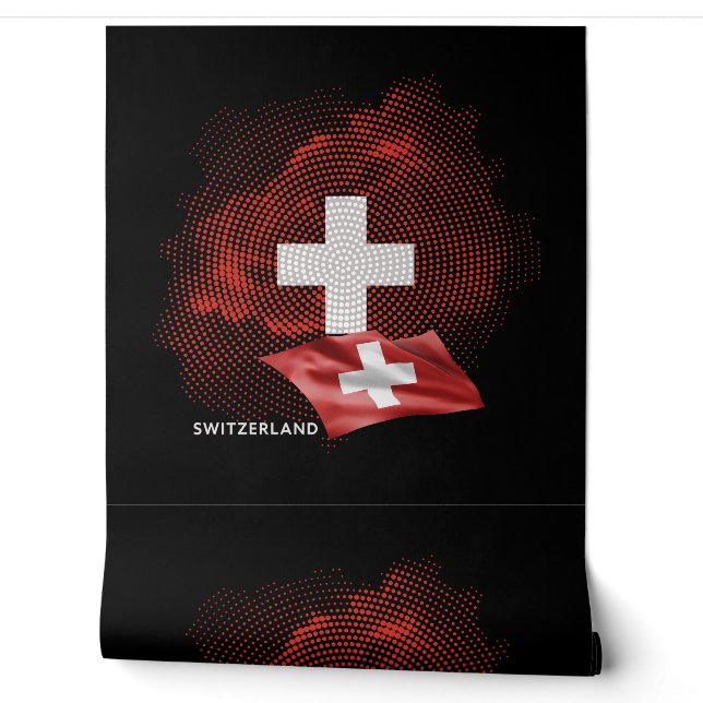 Papier Peint Drapeau de la Suisse (Déroulement)