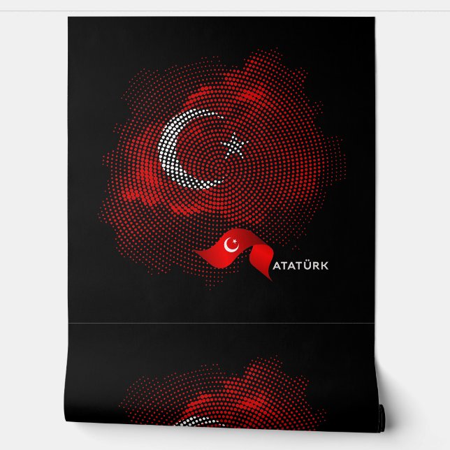 Papier Peint Drapeau de la Turquie (Déroulement)