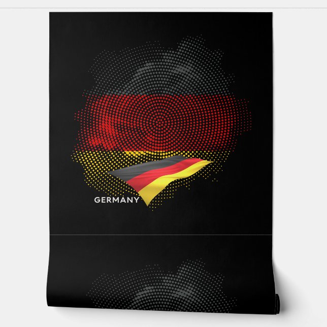 Papier Peint Drapeau de l'Allemagne (Déroulement)