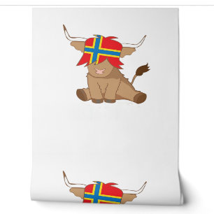 Papier Peint Drapeau de l'île d'Orkney cadeau écossais coupe de