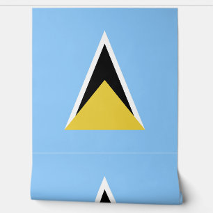 Papier Peint Drapeau de Sainte-Lucie