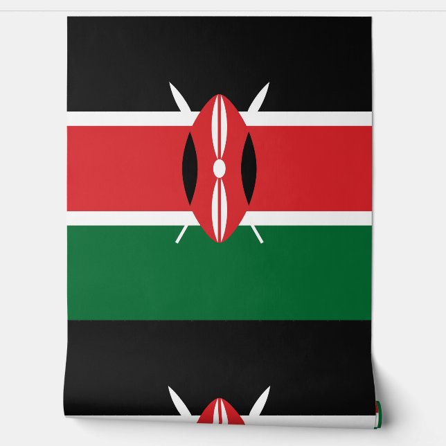 Papier Peint Drapeau du Kenya (Déroulement)