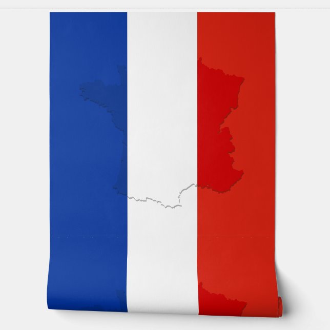 Papier Peint drapeau français (Déroulement)