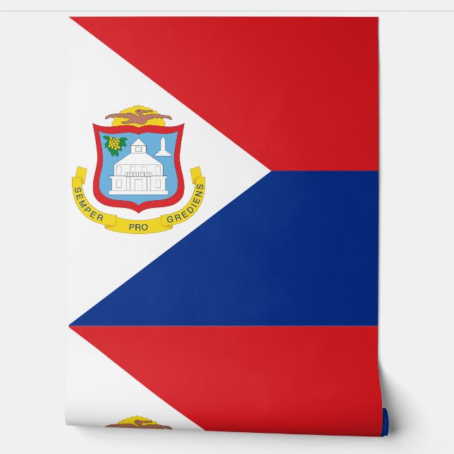 Papier Peint Drapeau Sint Maarten (Déroulement)
