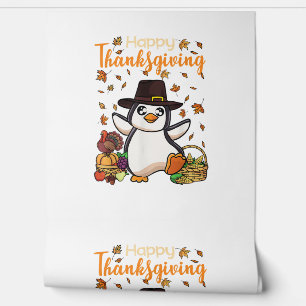 Papier Peint Drôle Bon thanksgiving Pingouin Turquie garçons fi