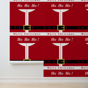 Papier Peint Drôle Père Noël Design Noël