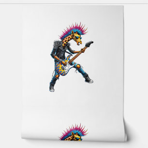 Papier Peint Drôle Punk Giraffe, Rock'n Roll Goth Giraffe, Guit