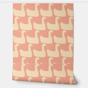 Papier Peint Ducky Duck Decorator Peach