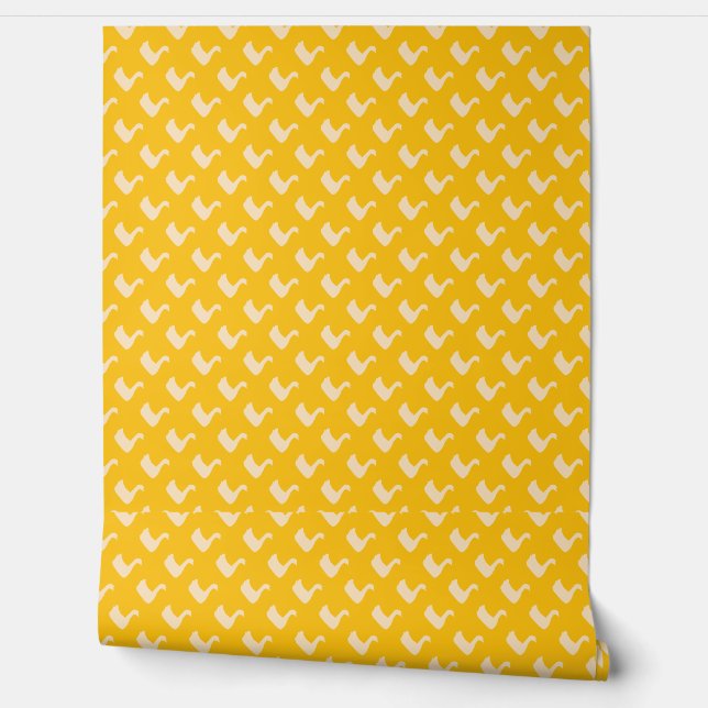 Papier Peint Ducky Duck  Jaune Enfants (Déroulement)